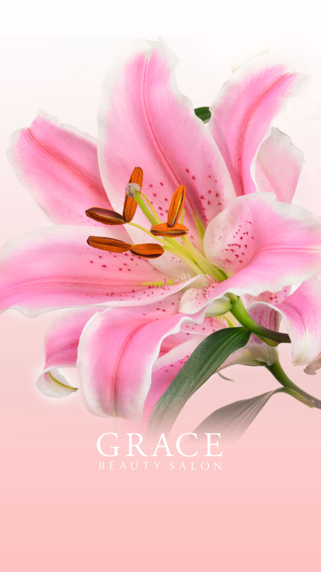 花の待ち受けキャンペーン Grace Beauty Salon